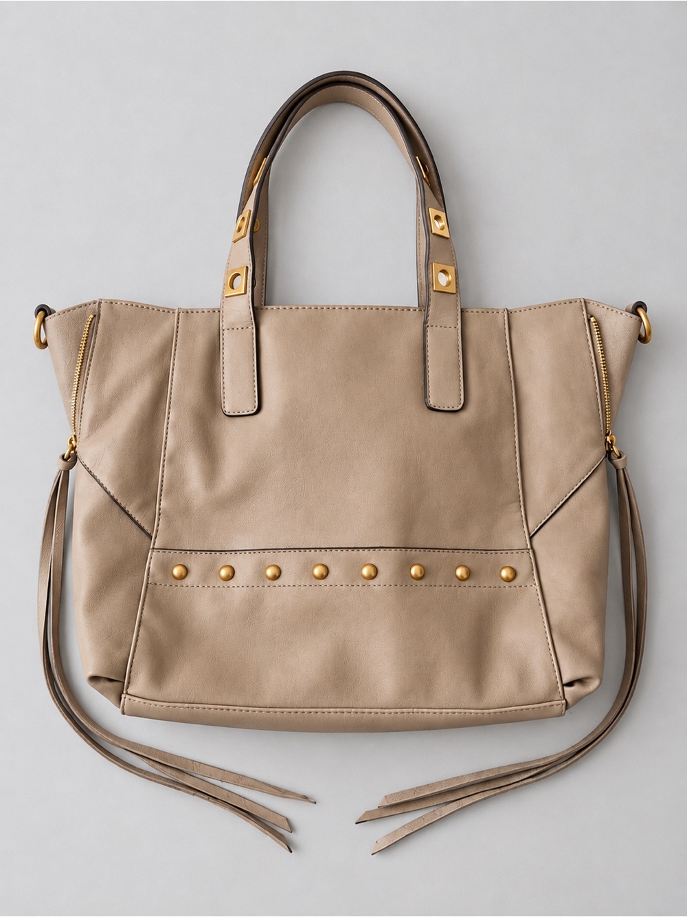 Jessica Simpson Taupe Leather Tote